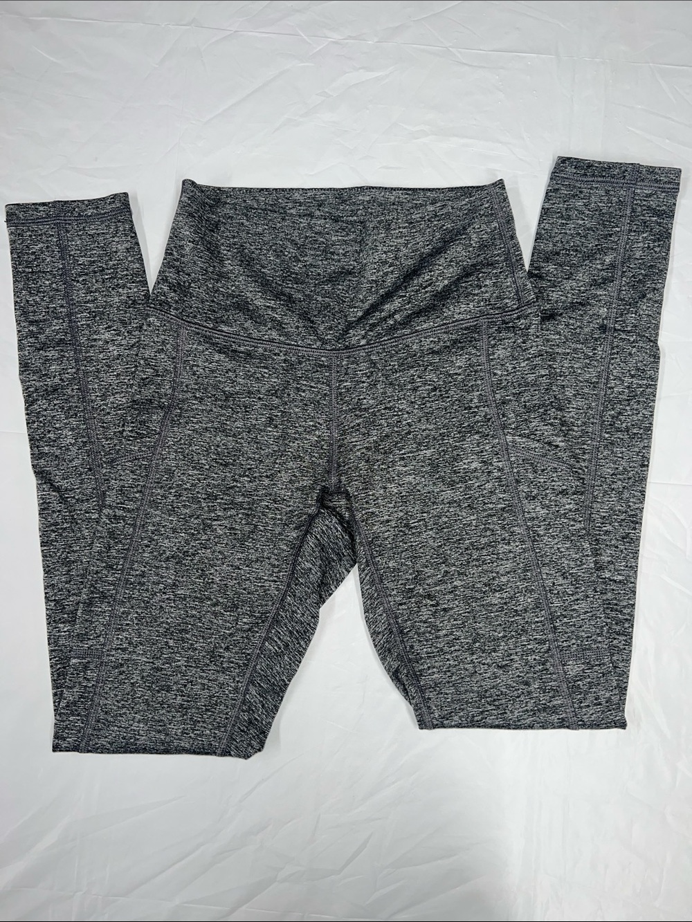 Aerie Women's Gray Heathered Space Dye Chill Play Move High Waisted Leggings Siz